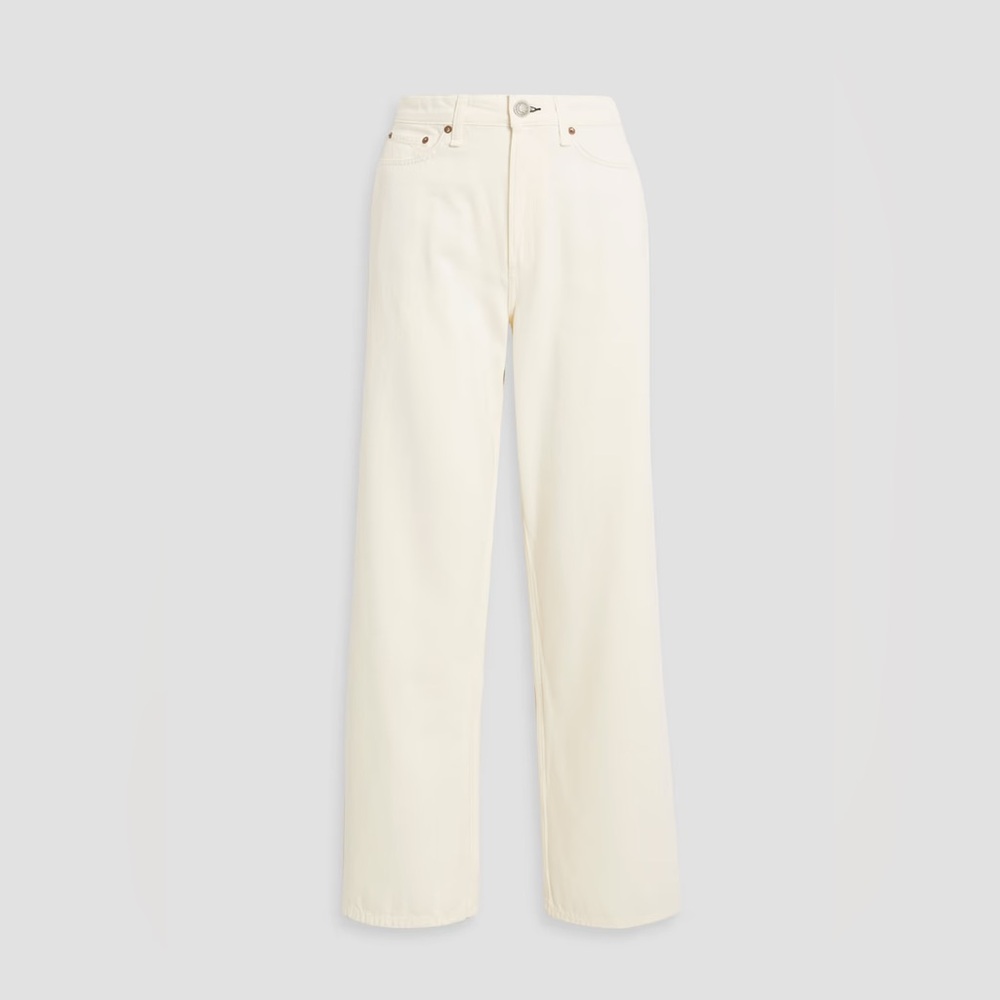 Ivory denim pants